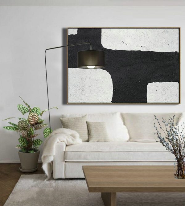 Huge Abstract Canvas Art,Oversized Horizontal Minimal Art On Canvas - Modern Paintings - Image 7