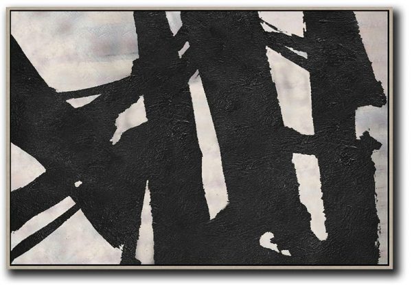 Abstract Painting Modern Art,Oversized Horizontal Minimal Art On Canvas - Contemporary Abstract Painting