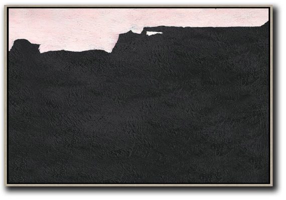 Oversized Canvas Art On Canvas,Hand-Painted Oversized Horizontal Minimal Art On Canvas - Acrylic On Canvas Abstract