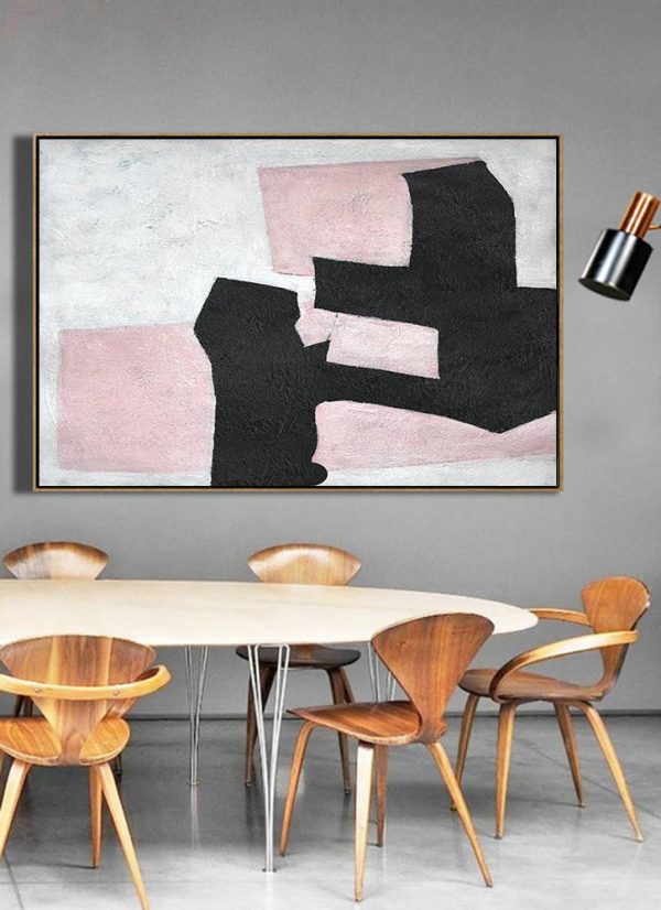 Large Abstract Painting,Hand-Painted Oversized Horizontal Minimal Art On Canvas - Custom Oil Painting - Image 4
