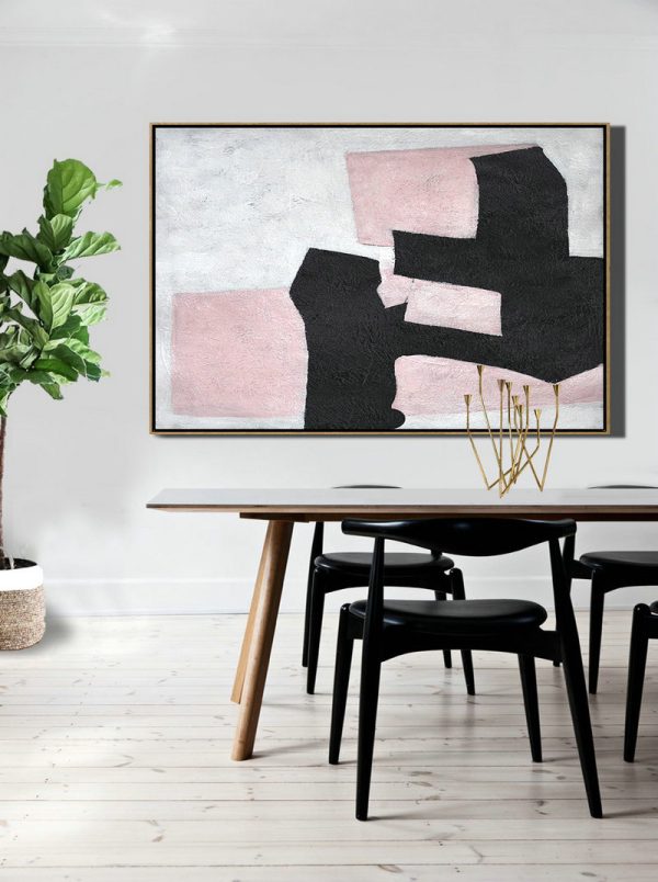 Large Abstract Painting,Hand-Painted Oversized Horizontal Minimal Art On Canvas - Custom Oil Painting - Image 5