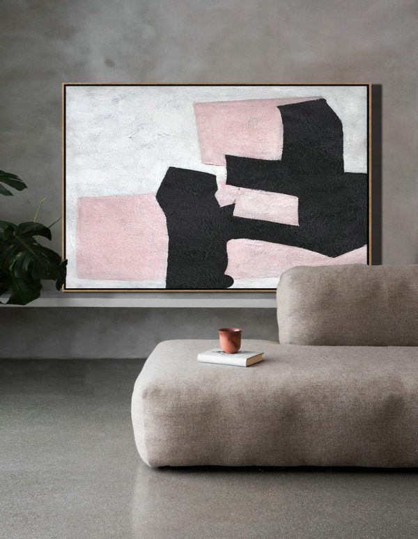 Large Abstract Painting,Hand-Painted Oversized Horizontal Minimal Art On Canvas - Custom Oil Painting - Image 6