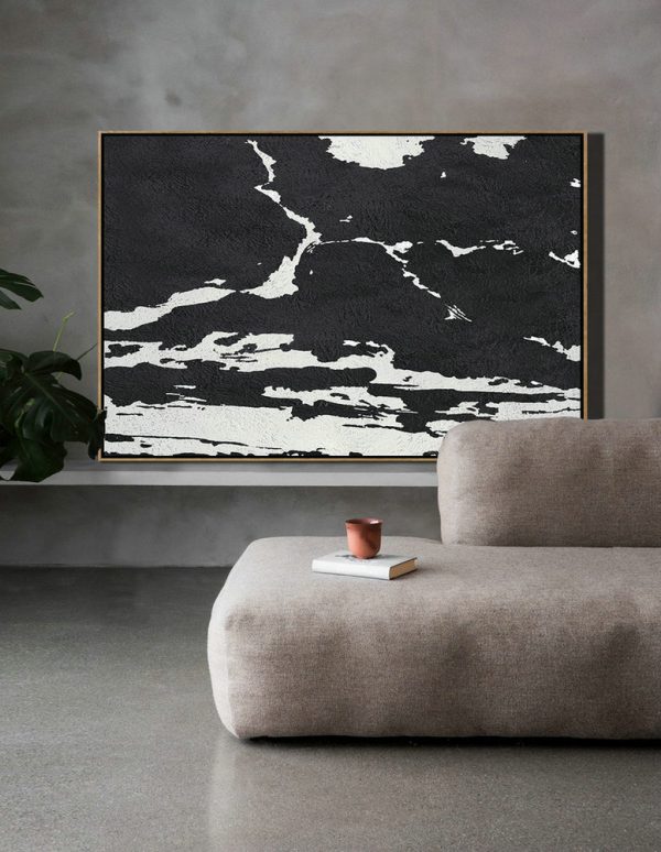 Living Room Wall Art,Oversized Horizontal Minimal Art On Canvas - Large Canvas Art - Image 8