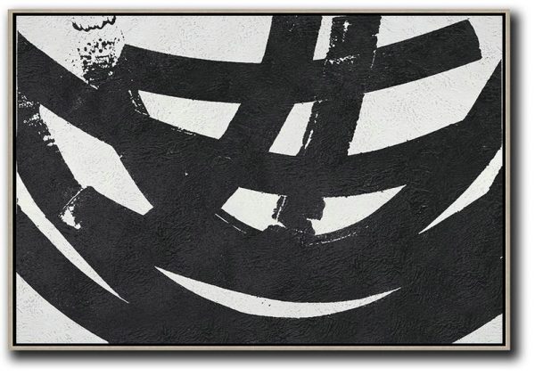 Canvas Painting Wall Decor,Oversized Horizontal Minimal Art On Canvas - Modern Paintings
