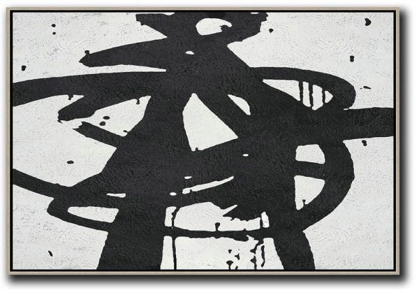 Large Wall Canvas Paintings,Oversized Horizontal Minimal Art On Canvas - Modern Art