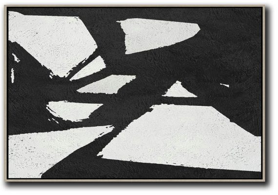 Lounge Room Decor,Oversized Horizontal Minimal Art On Canvas - Canvas Paintings For Sale