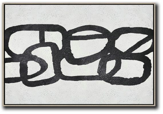 Original Art For Sale By Artist,Oversized Horizontal Minimal Art On Canvas - Large Wall Canvas Paintings
