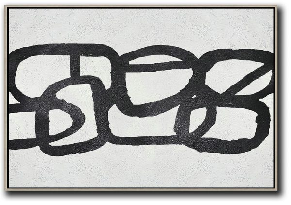 Original Art For Sale By Artist,Oversized Horizontal Minimal Art On Canvas - Large Wall Canvas Paintings