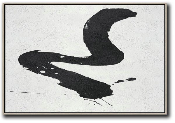 Abstract Artwork Online,Oversized Horizontal Minimal Art On Canvas - Big Wall Art For Living Room
