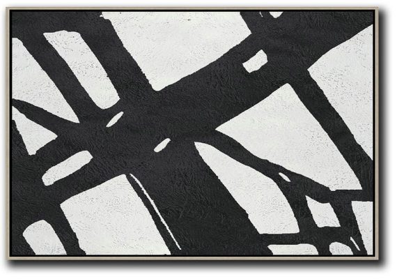 Original Abstract Oil Paintings,Oversized Horizontal Minimal Art On Canvas - Giant Wall Decor