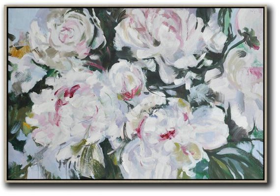 Large Abstract Art,Panoramic Abstract Landscape Painting,Modern Canvas Art