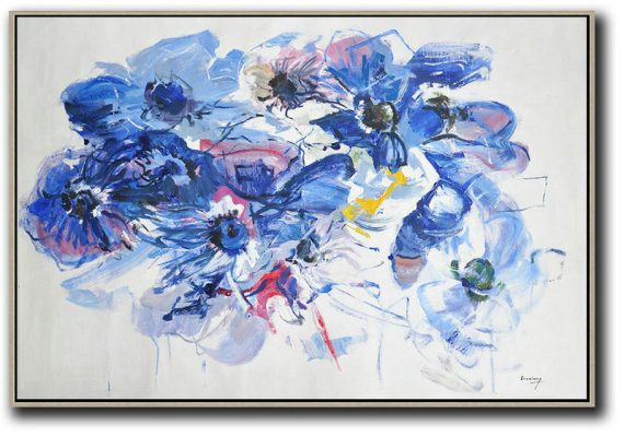 Extra Large Acrylic Painting On Canvas,Horizontal Abstract Landscape Oil Painting On Canvas,Modern Paintings