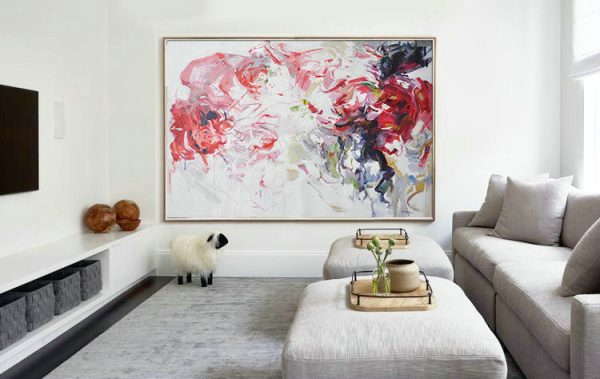 Huge Abstract Painting On Canvas,Abstract Landscape Oil Painting,Artwork For Sale - Image 2
