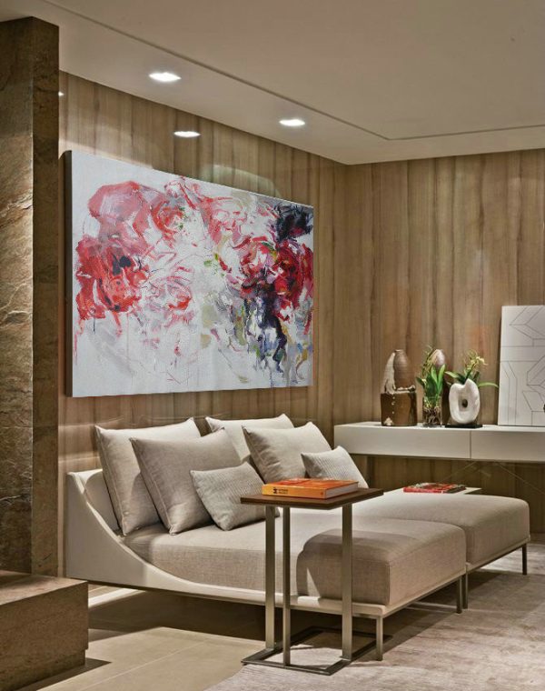 Huge Abstract Painting On Canvas,Abstract Landscape Oil Painting,Artwork For Sale - Image 4