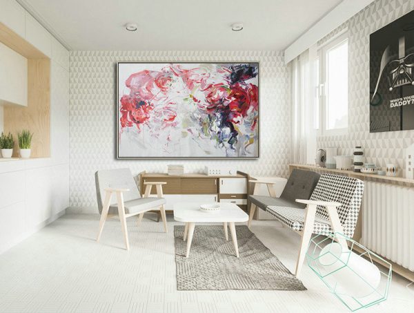 Huge Abstract Painting On Canvas,Abstract Landscape Oil Painting,Artwork For Sale - Image 8
