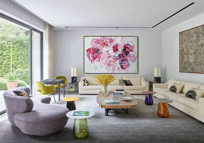 Handmade Painting Large Abstract Art,Abstract Landscape Oil Painting,Modern Canvas Art - Image 5