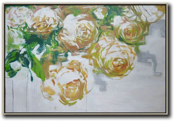 Large Modern Abstract Painting,Original Abstract Landscape Oil Painting On Canvas, Vertical Canvas Art,Modern Wall Art