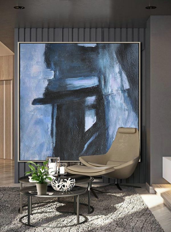 Large Abstract Art,Hand-Painted Oversized Minimal Painting On Canvas - Custom Canvas Wall Art - Image 4
