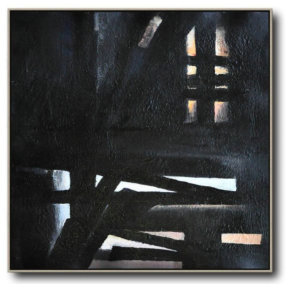 Large Abstract Painting,Oversized Minimal Painting On Canvas - Unique Canvas Art