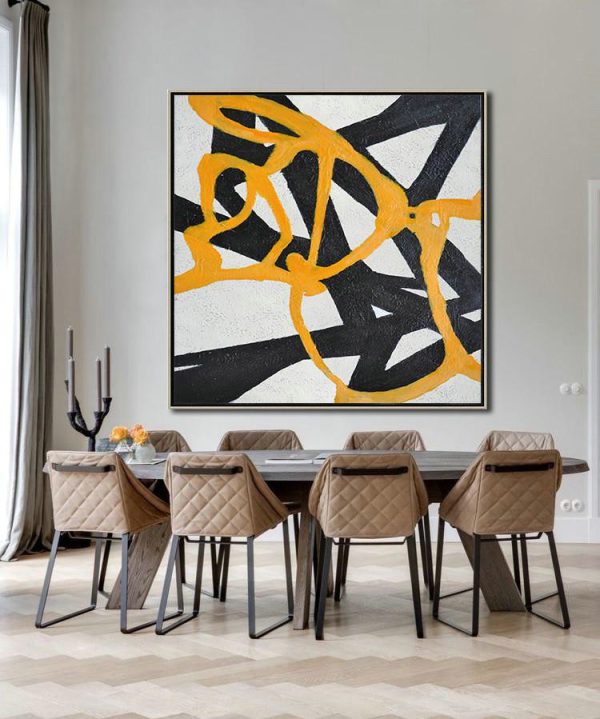 Original Artwork Extra Large Abstract Painting,Hand-Painted Oversized Minimal Painting On Canvas - Hand Painted Acrylic Painting - Image 3