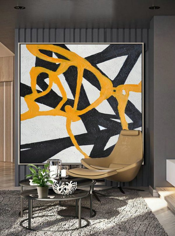 Original Artwork Extra Large Abstract Painting,Hand-Painted Oversized Minimal Painting On Canvas - Hand Painted Acrylic Painting - Image 4
