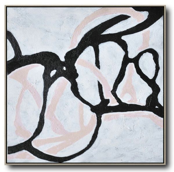Extra Large Textured Painting On Canvas,Hand-Painted Oversized Minimal Painting On Canvas - Original Art