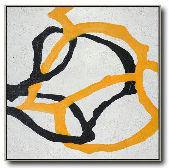 Large Abstract Painting On Canvas,Hand-Painted Oversized Minimal Painting On Canvas - Size Extra Large Abstract Art