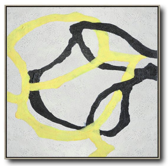 Extra Large Painting,Hand-Painted Oversized Minimal Painting On Canvas - Modern Abstract Wall Art