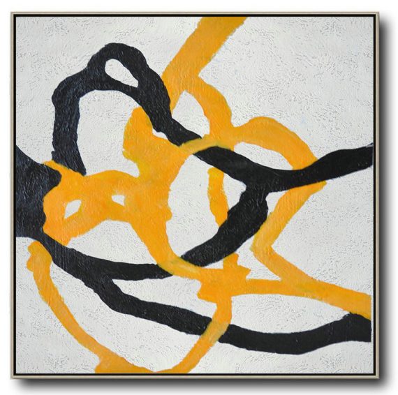 Abstract Painting Extra Large Canvas Art,Hand-Painted Oversized Minimal Painting On Canvas - Unique Canvas Art