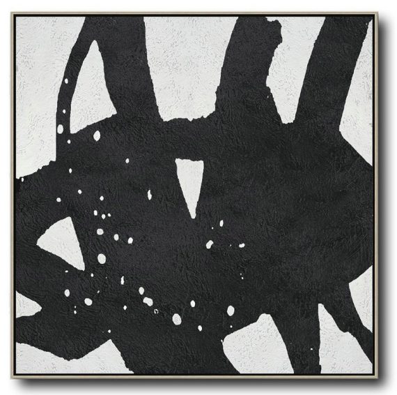 Handmade Large Painting,Oversized Minimal Painting On Canvas - Abstract Paintings On Sale