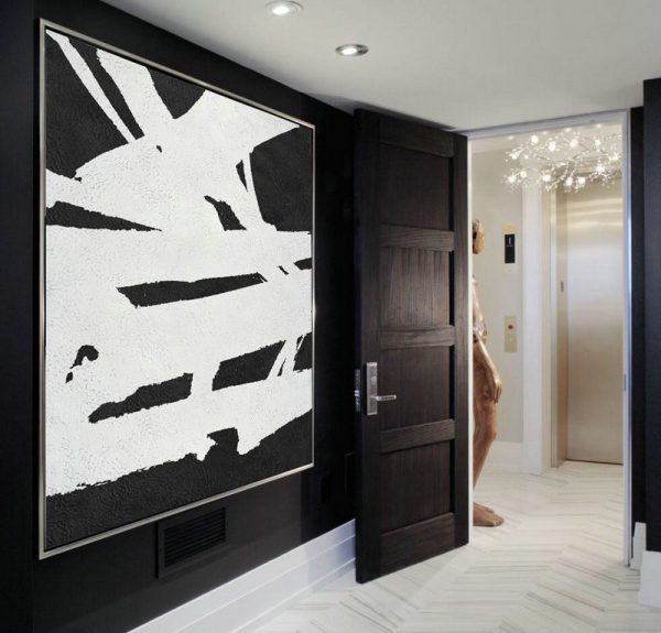 Extra Large Painting,Oversized Minimal Painting On Canvas - Modern Art Abstract Painting - Image 3