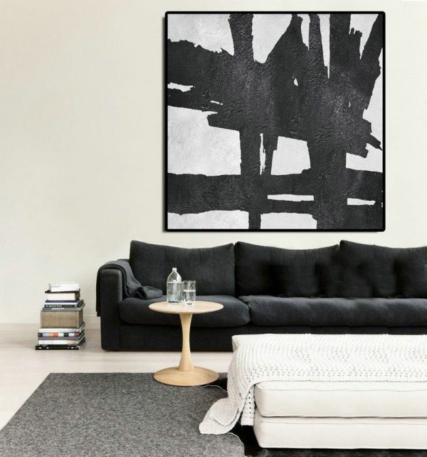 Large Abstract Art Handmade Painting,Oversized Minimal Painting On Canvas - Wall Art Painting - Image 5