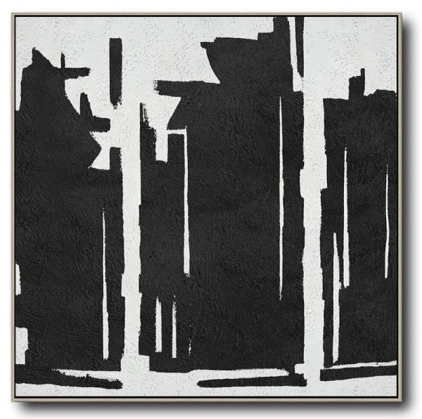 Handmade Large Contemporary Art,Oversized Minimal Painting On Canvas - Abstract Art On Canvas, Modern Art