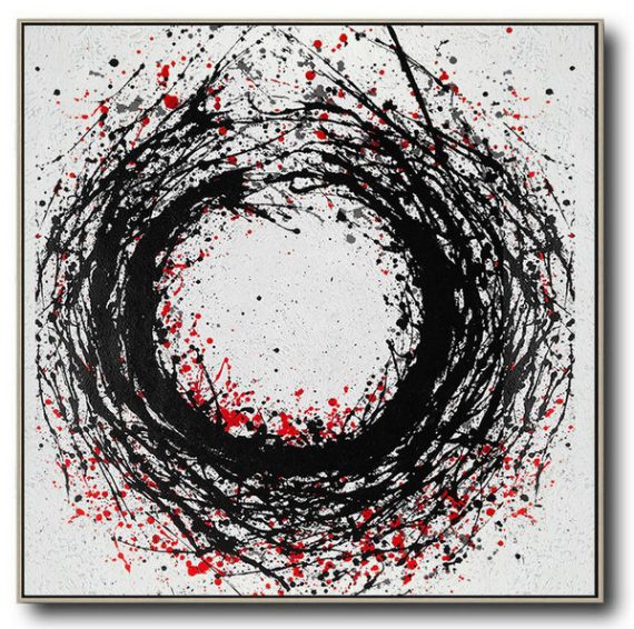 Original Abstract Painting Extra Large Canvas Art,Hand-Painted Oversized Minimal Painting On Canvas - Acrylic Minimailist Painting