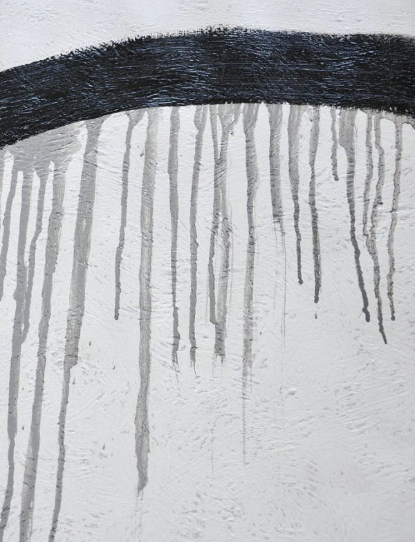 Large Abstract Art Handmade Painting,Hand-Painted Black - Modern Art Abstract Painting - Image 2