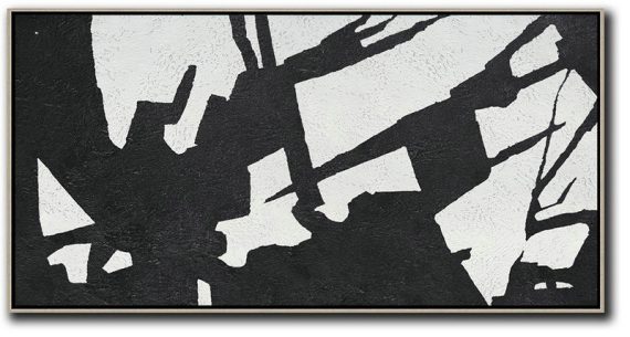 Modern Canvas Art,Oversized Panoramic Minimal Art On Canvas - Wall Art Painting