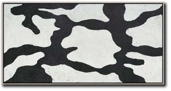 Canvas Paintings For Sale,Oversized Panoramic Minimal Art On Canvas - Colorful Wall Art