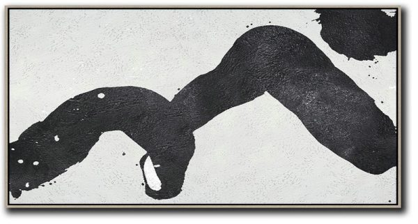 Large Wall Canvas,Oversized Panoramic Minimal Art On Canvas - Acrylic On Canvas Abstract