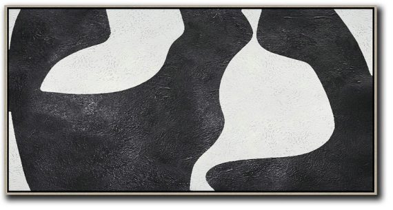 Living Room Wall Art,Oversized Horizontal Minimal Art On Canvas - Big Painting