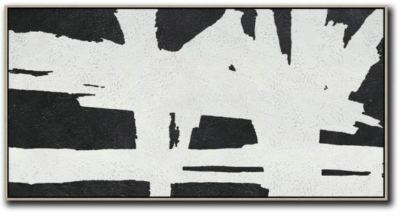 Modern Wall Decor,Oversized Panoramic Minimal Art On Canvas - Modern Art Abstract Painting
