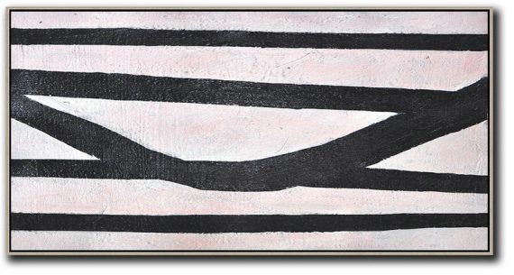 Huge Abstract Painting On Canvas,Hand-Painted Oversized Horizontal Minimal Art On Canvas - Home Decor Canvas