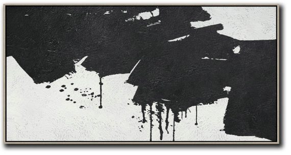 Modern Canvas Art,Oversized Panoramic Minimal Art On Canvas - Large Canvas Art,Modern Art Abstract Painting