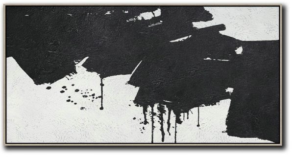 Modern Canvas Art,Oversized Panoramic Minimal Art On Canvas - Large Canvas Art,Modern Art Abstract Painting