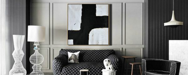 Large Abstract Art,Oversized Thick Textured Minimal Painting On Canvas - Large Contemporary Art Canvas Painting - Image 4