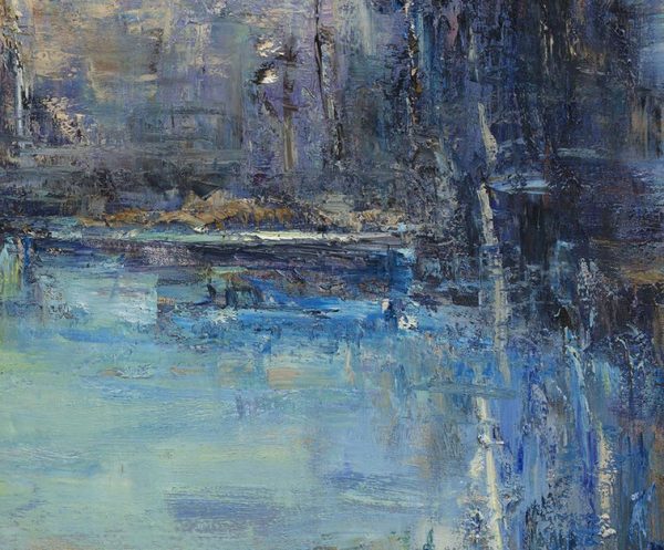 Extra Large Abstract Painting Yellow,Blue,Dark Blue.etc - Image 2