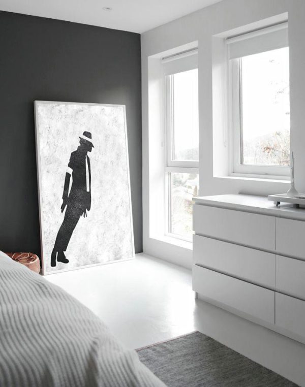 Huge Canvas Art On Canvas,Black And White Minimal Painting On Canvas - Contemporary Art Canvas Painting - Image 4