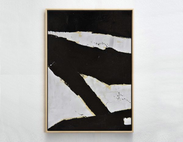 Hand Made Abstract Art,Minimalist Painting On Canvas, Palette Knife Vertical Minimal Art - Large Oil Canvas Art