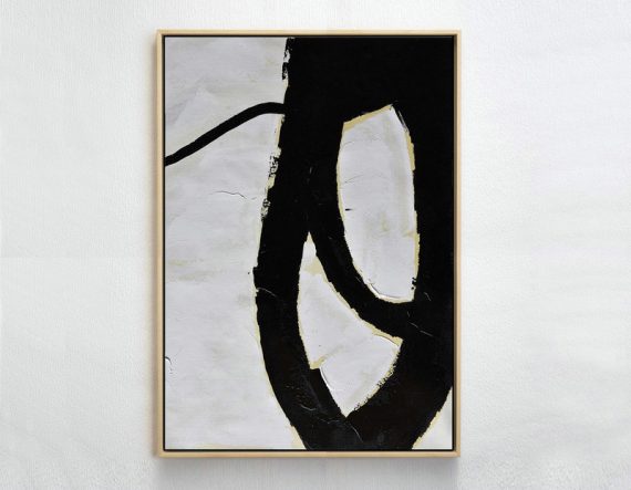 Large Abstract Art Handmade Painting,Minimalist Painting On Canvas, Palette Knife Vertical Minimal Art - Acrylic Painting On Canvas