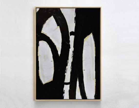 Handmade Painting Large Abstract Art,Minimalist Painting On Canvas, Palette Knife Vertical Minimal Art - Large Wall Art Home Decor