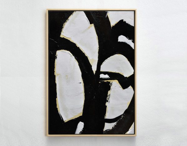 Huge Abstract Painting On Canvas,Minimalist Painting On Canvas, Palette Knife Vertical Minimal Art - Huge Abstract Canvas Art